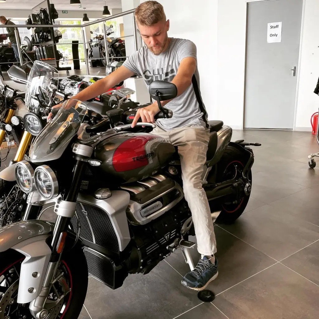 Photo by Jean Claude Murphy: Test riding this baby at Triumph South Africa this coming weekend!
