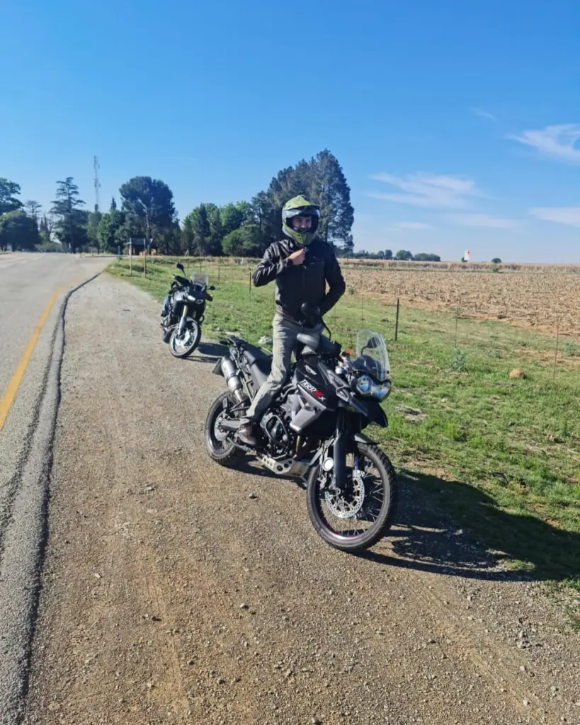 Photo by Jean Claude Murphy: Gravel day on the Tiger 800 XCx.