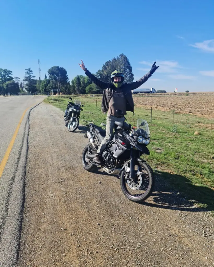 Photo by Jean Claude Murphy: Gravel day on the Tiger 800 XCx.
