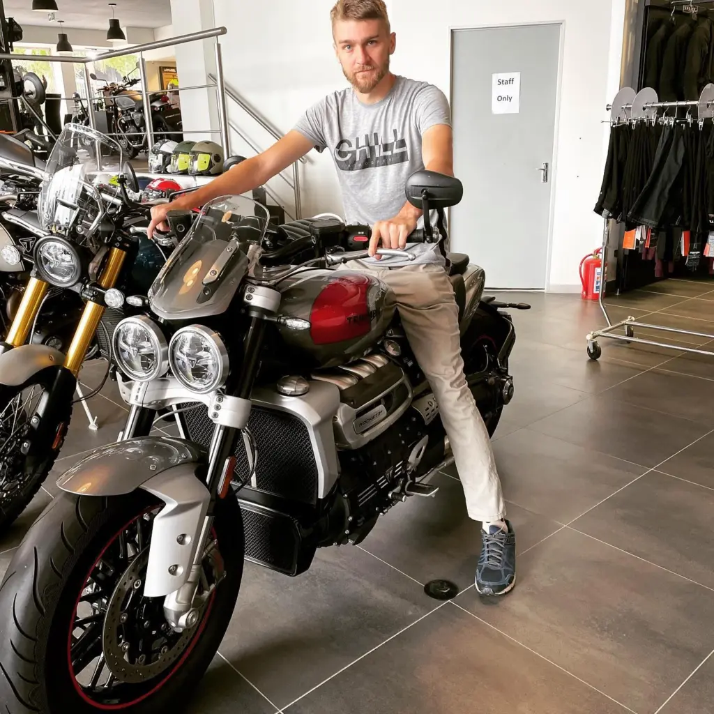 Photo by Jean Claude Murphy: Test riding this baby at Triumph South Africa this coming weekend!
