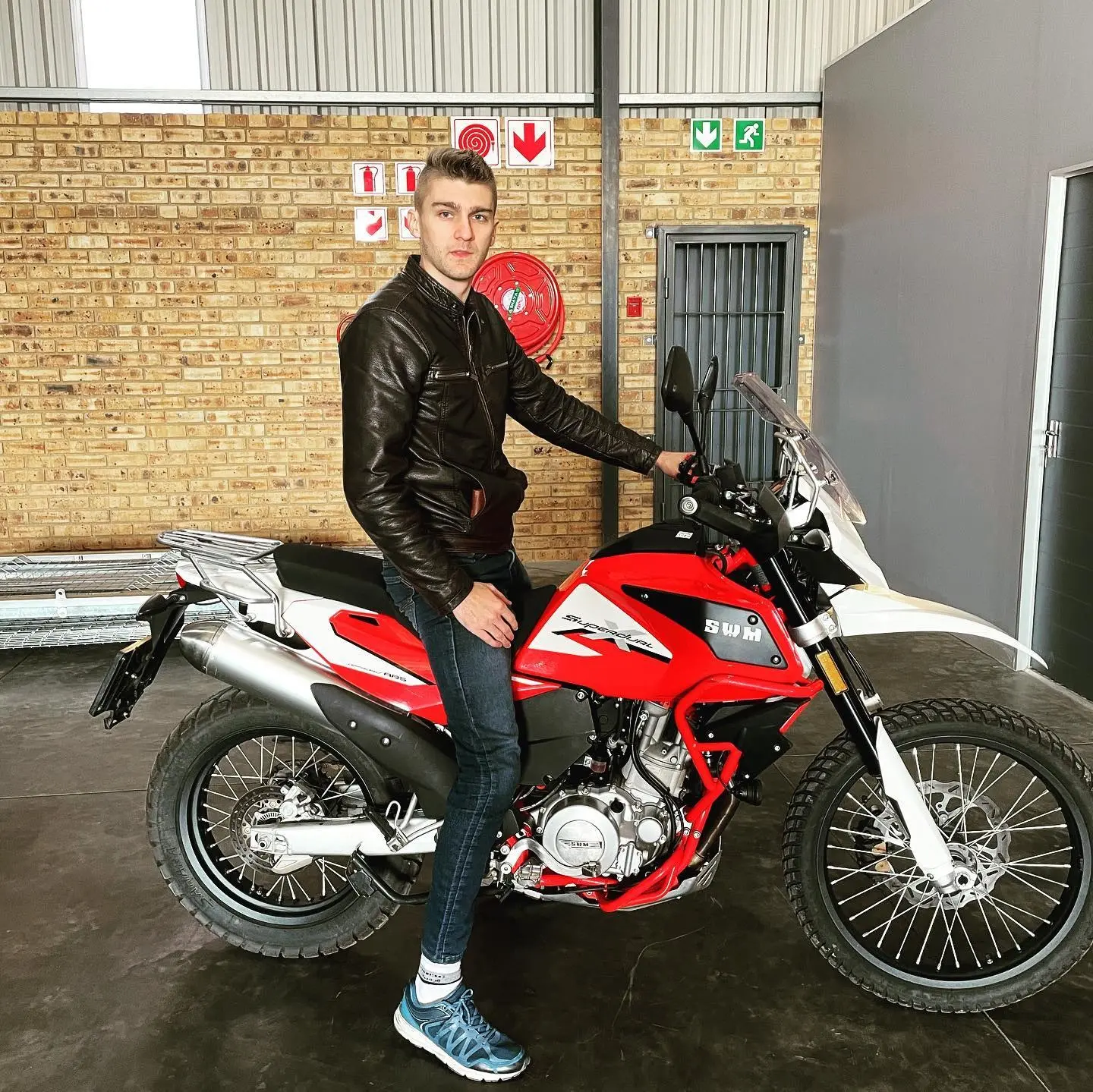 Photo by Jean Claude Murphy: Testing out an awesome ADV bike from an up and coming Italian brand called…