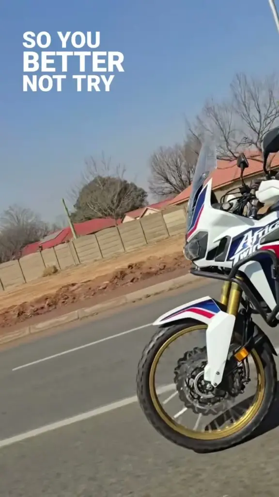 Photo by Jean Claude Murphy: When a fan drives past you and your son on the Africa Twin and…