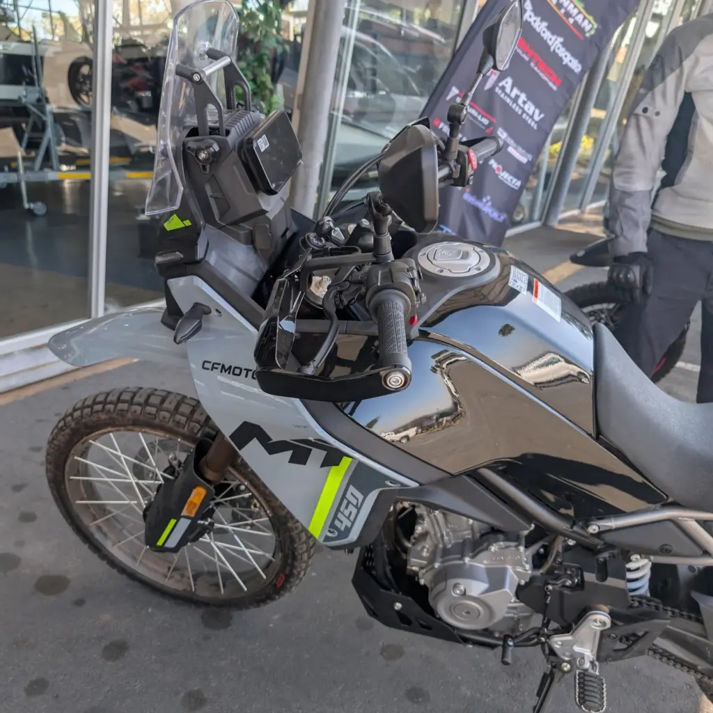 Photo by Jean Claude Murphy: I’m not disappointed with the CFMOTO 450MT, seeing all the hype.