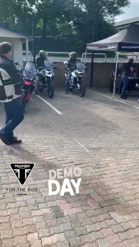 Photo by Jean Claude Murphy: Triumph demo day!