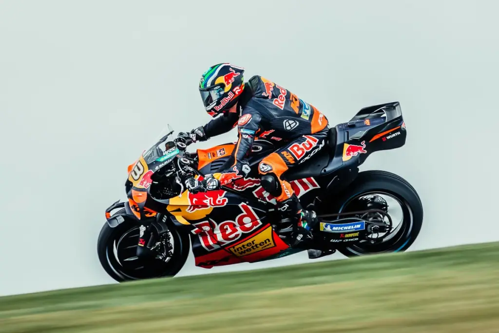 Brad Binder riding the Red Bull KTM RC16 at Phillip Island in the 2026 Australian MotoGP