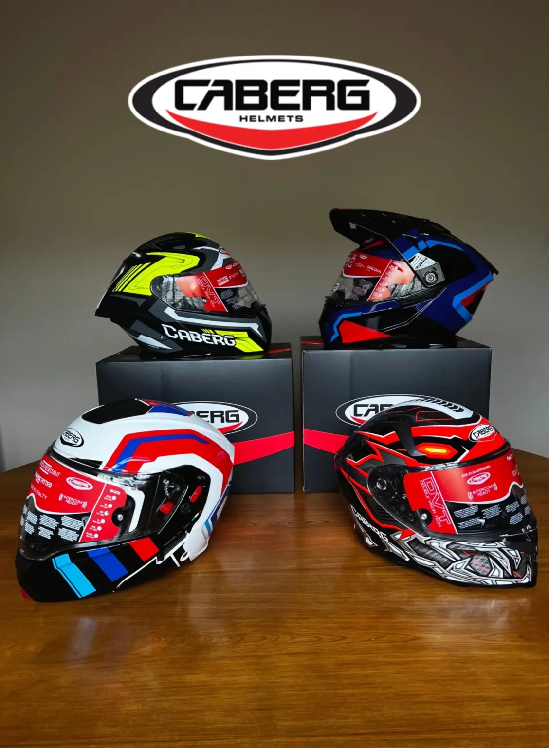 Photo by Daniel Mulder Distributors (DMD): 🇮🇹 CABERG | Italian Helmet Innovation Since 1974 Founded in Bergamo, Italy, Caberg has…