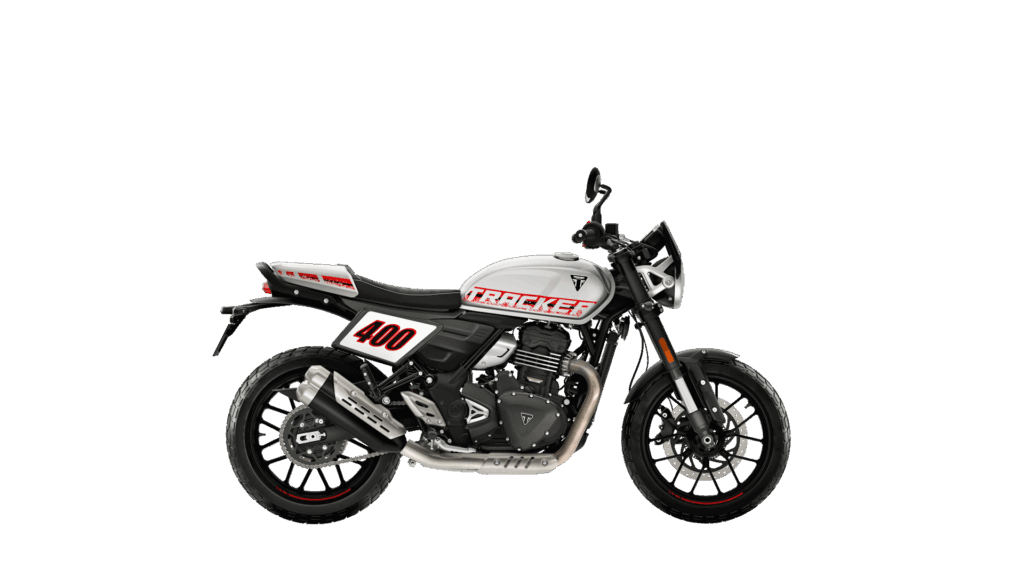 Triumph Tracker 400 in Aluminium Silver